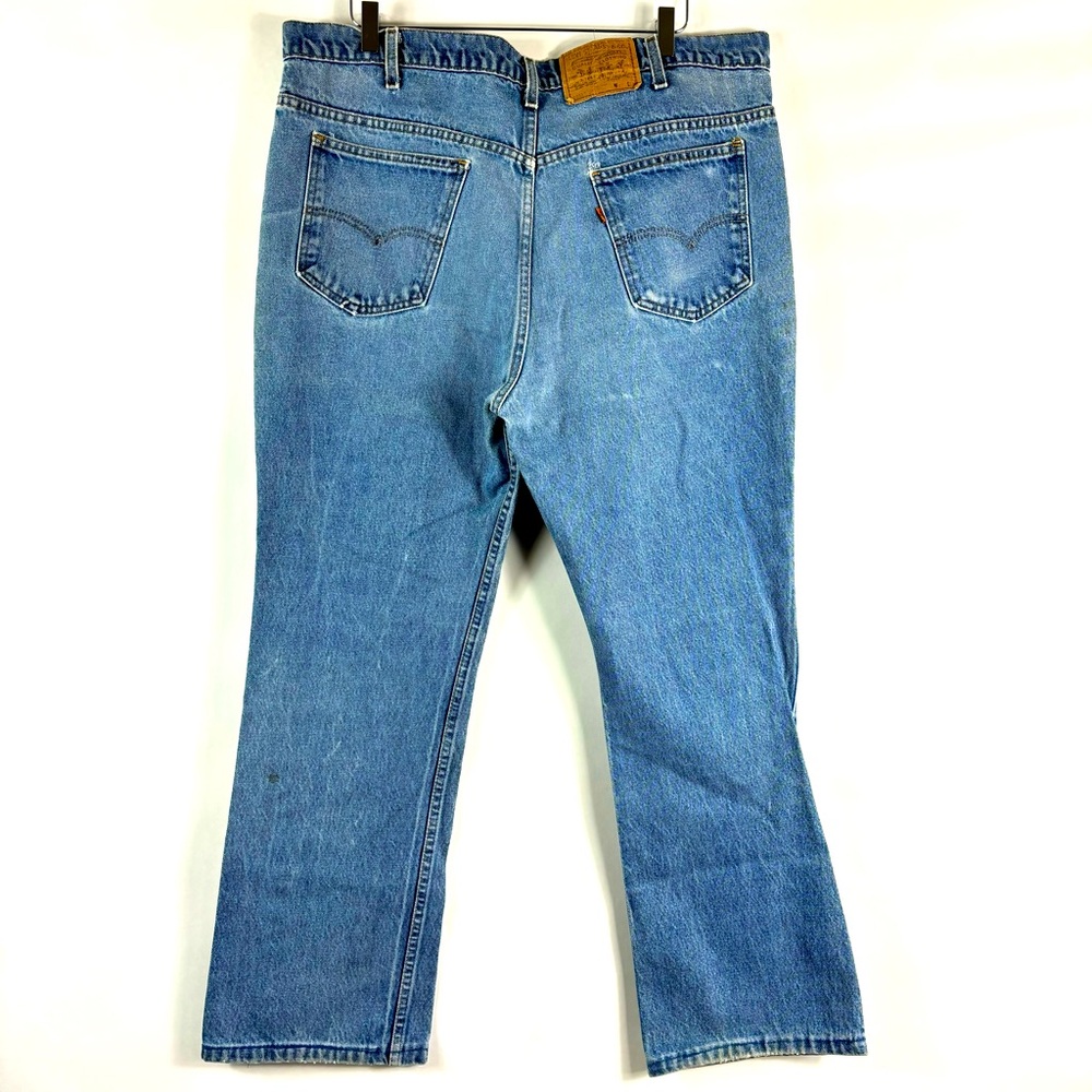 Vintage Levi’s 217 orange tab jeans 42 x 29 hemmed distressed  western bootcut